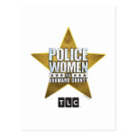 Polizei-Frauen-Logo-Postkarte