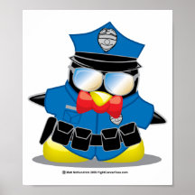 Polizei-Pinguin Plakat