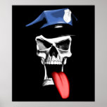 Polizei-Schädel Plakate