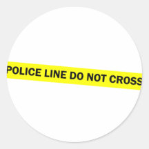 Polizeilinie kreuzen nicht sticker