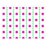 polka dots punktiert gepunktet postkarte
