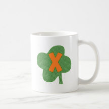 Polka-Punkt-Kleeblatt X Kaffee Tasse