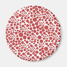 polka pünktchen punkte retro dots points 70er rot magnete