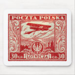 polnische Briefmarke der Luftpost-1925 30gr Mousepads