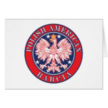 Polnischer Amerikaner Babcia Karte