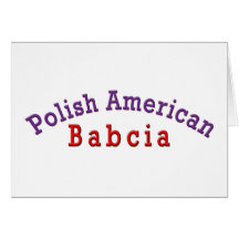 Polnischer Amerikaner Babcia Karten