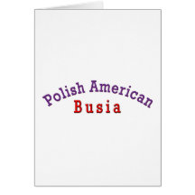 Polnischer Amerikaner Busia Grußkarten