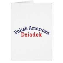 Polnischer Amerikaner Dziadek Grußkarte