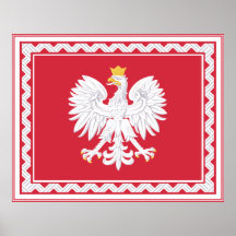 Polnisches Fahnen-Plakat