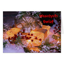 Polnisches Weihnachtskarten-elegantes Geschenk mit