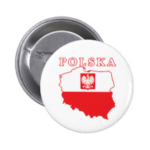 Polska Karte mit Eagle Anstecknadelbuttons