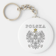 Polska mit polnischem Eagle Schlüsselanhänger