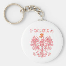 Polska mit Rot-Polnischem Eagle Schlüsselband