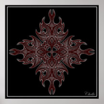 Polynesischer Stern Poster