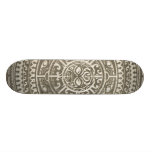 Polynesisches Stammes- Gesicht Brown Individuelle Decks