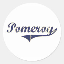 Pomeroy Washington klassischer Entwurf Sticker