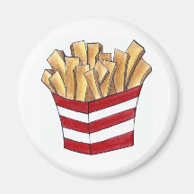 Pommes-Frites Kühlschrankmagnet