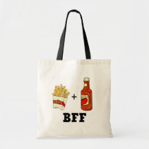 Pommes-Frites u. Ketschup BESTE FREUNDIN Taschen