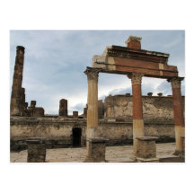 Pompeji - restliche Spalten des Säulengangs Postkarte