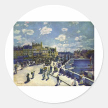 Pont-Neuf Paris Runde Aufkleber