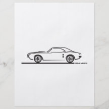 Pontiac Firebird 1968 Bedruckte Flyer