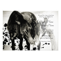 Pony-Liebe-Wedding Einladung