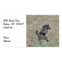 Pooch Watches and Waits Business Card Templates