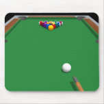 Pool-Bälle auf Tabelle: Modell 3D: Mousepad