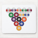 Pool-Bälle/Billard: Mousepad