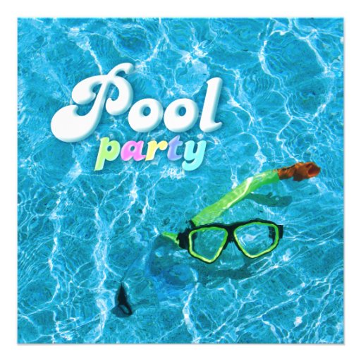 Pool-Party Einladung