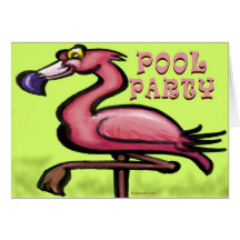 Pool-Party-Karte