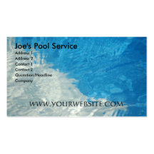 Pool-Service Visitenkarten Vorlage