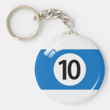 Poolball keychain der Nr. zehn Schlüsselband
