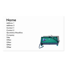 PoolTable042509shadows, Name, Adresse 1, Adresse… Visitenkartenvorlage