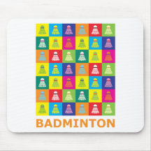 Pop-Kunst-Badminton Mauspads