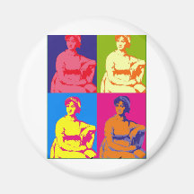 Pop-Kunst Janes Austen Kühlschrankmagnet