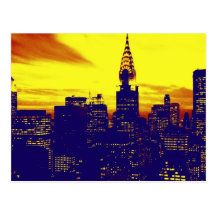 Pop-Kunst New York Postkarte