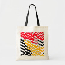 Pop-Kunst-Trümmer-rote orange Tasche