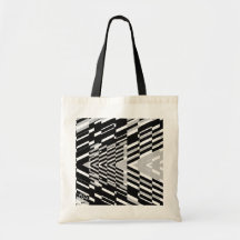 Pop-Kunst-Trümmer-Schwarz-weiße Tasche