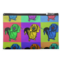 Pop-Kunstdachsund-Dackel täfelt MehrfarbenPopart
