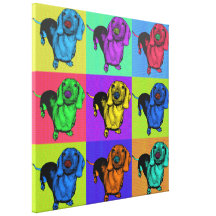 Pop-Kunstdachsund-Dackel täfelt MehrfarbenPopart Leinwanddrucke