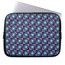 Pop-Retro Blumenmuster laptop sleeves