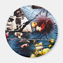 Popcorn im runden Magneten des Schnees #1