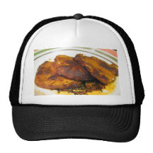 Porkchops Mahlzeit Truckerkappe