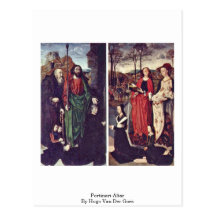 Portinari-Altar durch Hugo van der Goes Postkarte