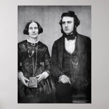 PORTRÄT DER VERHEIRATETEN PAARE C. 1845 PLAKATDRUCK