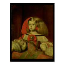 Porträt des Infanta Margarita Postkarten