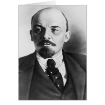Porträt des Russen Vladimir Ilyich Lenin Karte