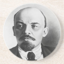 Porträt des Russen Vladimir Ilyich Lenin Bierdeckel