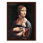 Porträt einer Dame With An Ermine (Cecilia Gallera Postkarten